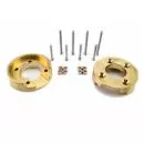 2 pcs. Crawler axle weights made of brass incl. screws and sleeves